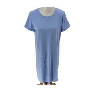 Jessica Simpson Womens Blue Textured Short Sleeve Dress Size S